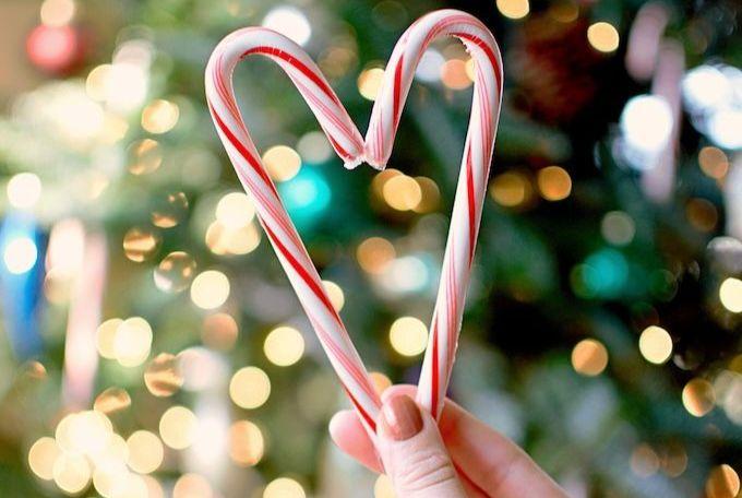 Candy cane heart