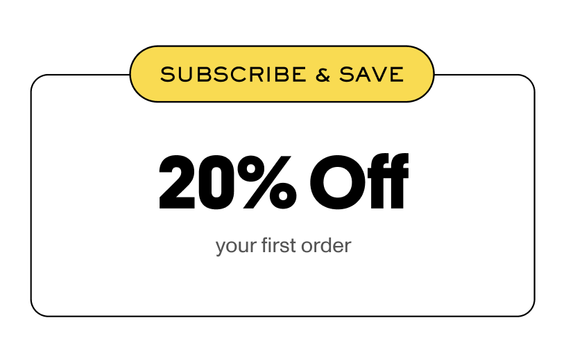 40% on your first order | 20% on every order